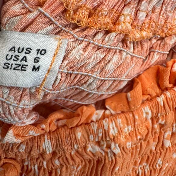 Faithfull The Brand Charlotte Mini Dress Stevie Floral Print Tiered Babydoll 6 - Picture 13 of 13